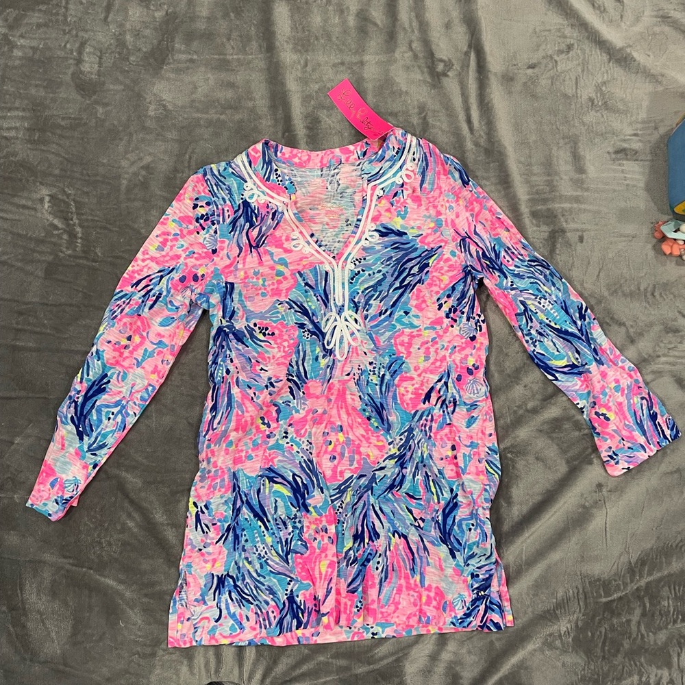 Lilly Pulitzer Pink and Blue Tunic